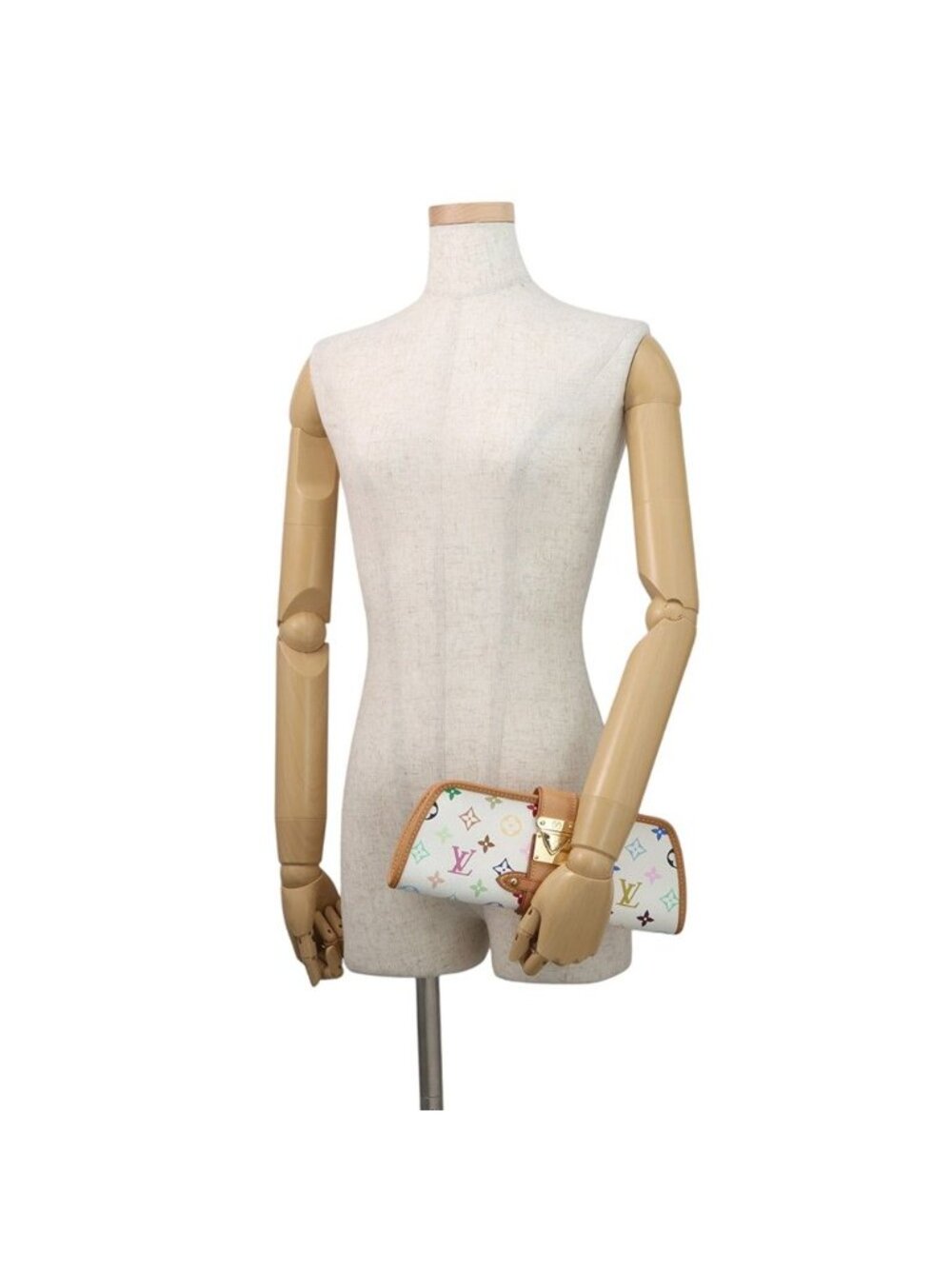 Louis Vuitton Shoulder Bag Monogram Multicolor Charlie 2-Way Clutch White - Picture 4 of 10